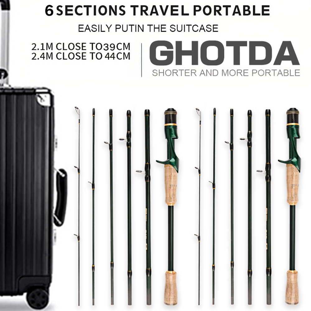 Baitcasting Spinning Travel Ca - Fishing Rod Surf review and price