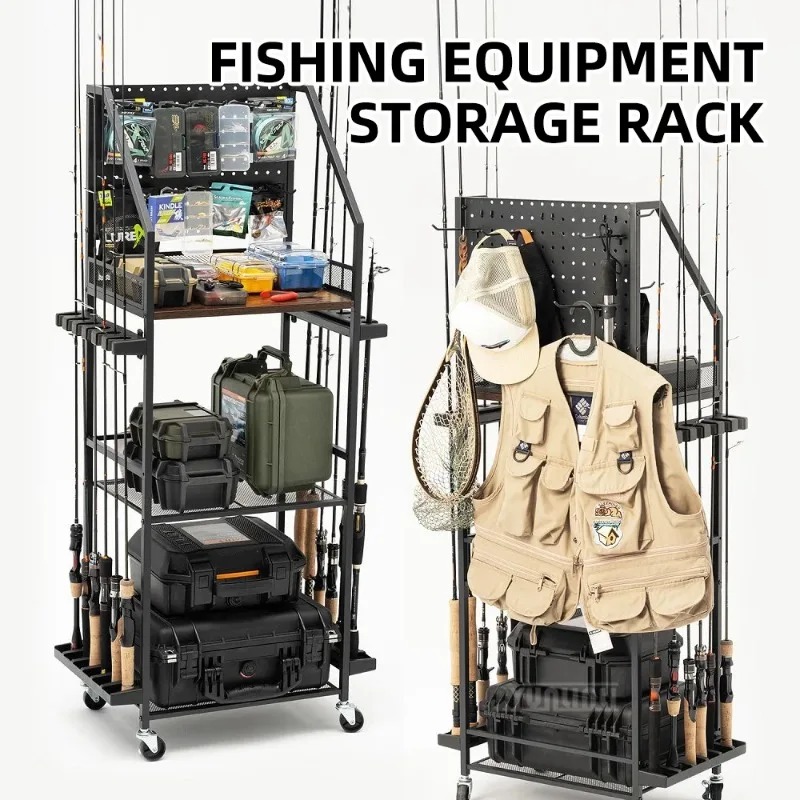 Fishing Gear Storage Shelf, Fi - Fishing Rod Combo review and price