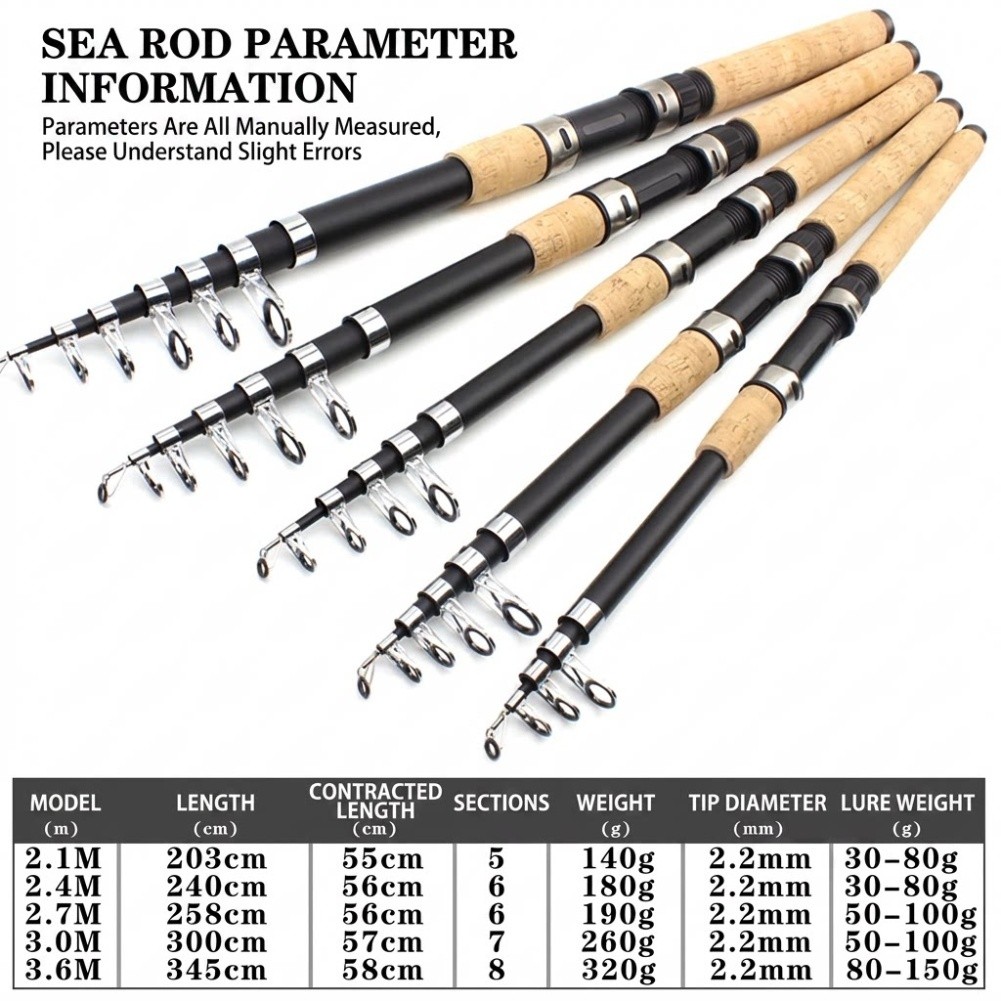Telescopic Fiberglass Fishing  - Fishing Rod Travel review and price